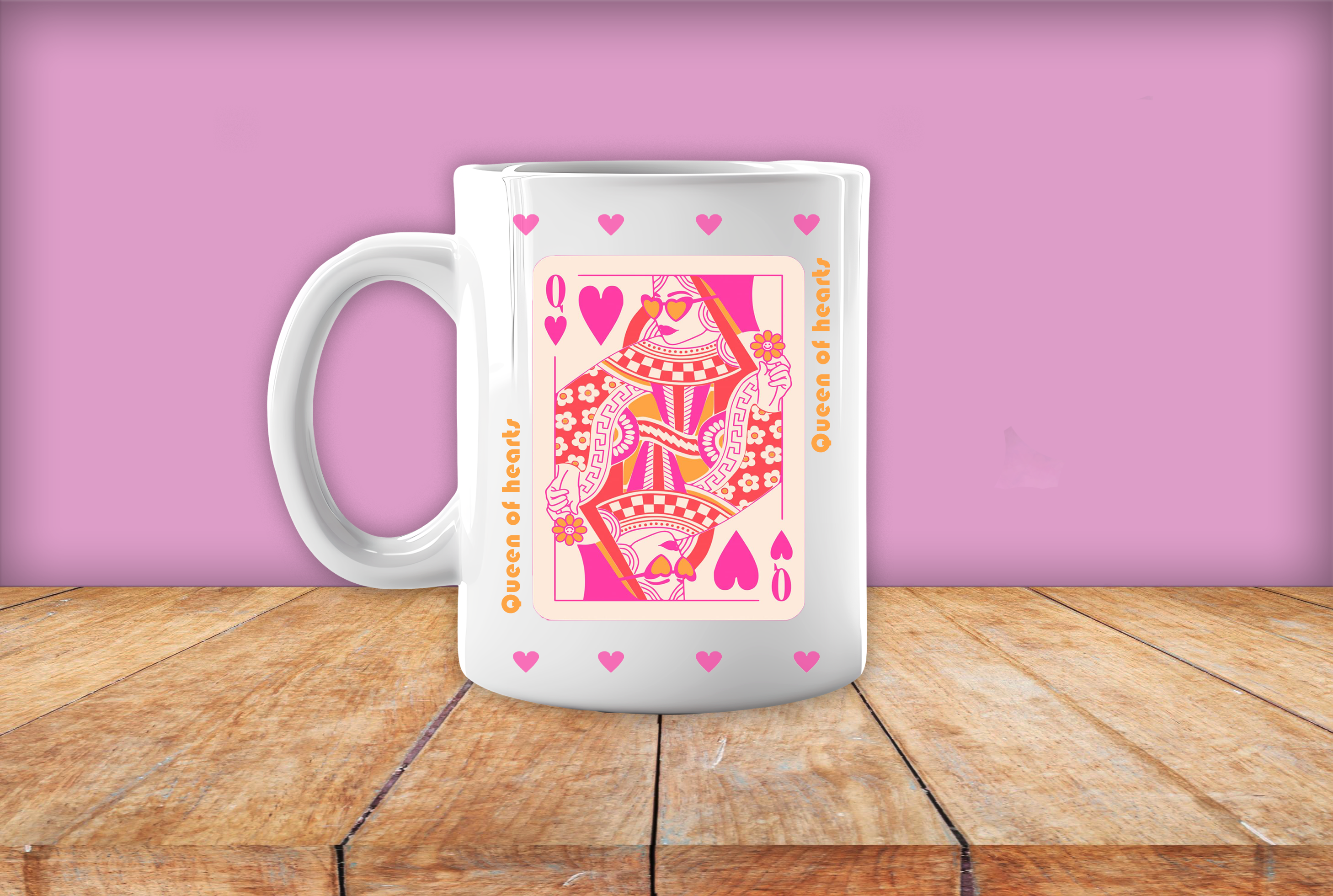 Printed Mug-Queen of Hearts